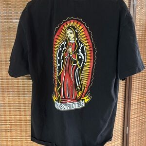 Indestructible Black Graphic T-Shirt